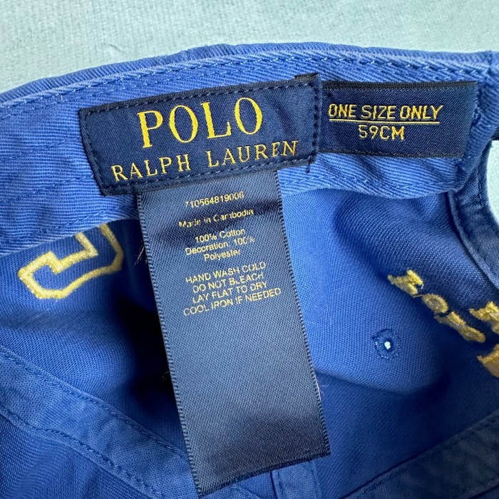 RALPH LAUREN　ラルフローレン　フリーサイズ　キャップ　帽子　ポニー刺繍　ブルー | Vintage.City 古着屋、古着コーデ情報を発信