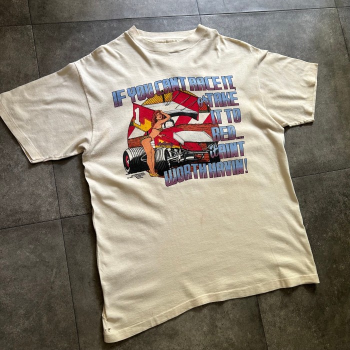80s アリゾナスポーツ tシャツ USA製 ベージュ グッドプリント | Vintage.City 古着屋、古着コーデ情報を発信