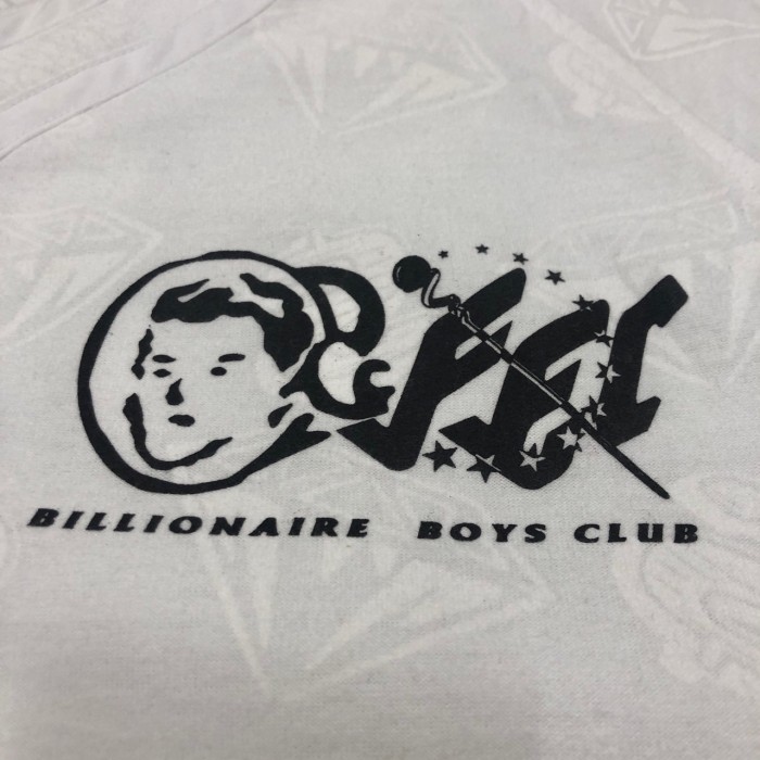 MAGIC STICK × BILLIONAIRE BOYS CLUB/Baseball Shirt/L/ベースボールシャツ/ロゴプリント/ホワイト/ビリオネアボーイズクラブコラボ/マジックスティック/ストリート/古着/中古 | Vintage.City 빈티지숍, 빈티지 코디 정보