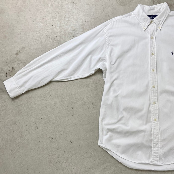 90年代 Ralph Lauren ラルフローレン BLAKE ボタンダウンシャツ コットンツイル メンズXL相当 | Vintage.City 빈티지숍, 빈티지 코디 정보
