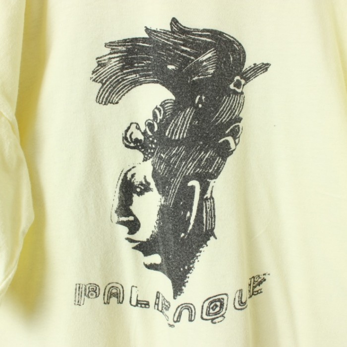 80s 90s USA PALENQUE プリント 半袖 Tシャツ イエロー メンズXL アメリカ古着 | Vintage.City 古着屋、古着コーデ情報を発信
