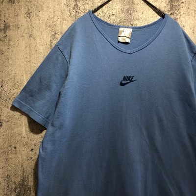 00s アメリカ製　NIKE ナイキ ワンポイント Vネック　Tシャツ　Y2K | Vintage.City 빈티지숍, 빈티지 코디 정보