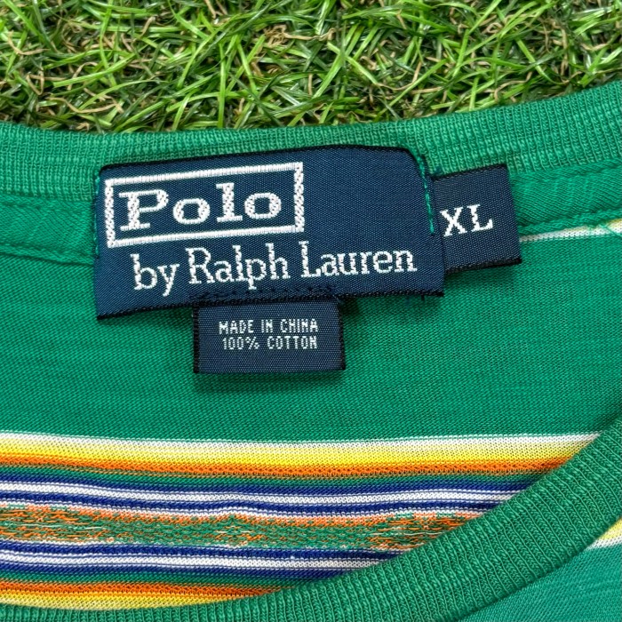 【Men's】90s POLO RALPH LAUREN ネイティブ ボーダー 半袖 Tシャツ / Vintage ヴィンテージ 古着 ティーシャツ T-Shirts ラルフローレン 緑 グリーン | Vintage.City Vintage Shops, Vintage Fashion Trends