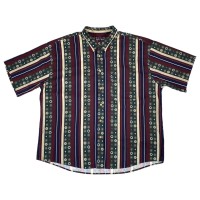 “COTTON ROW” S/S Multi Stripe Shirt | Vintage.City 古着屋、古着コーデ情報を発信