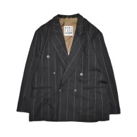 Vintage Double Breasted Stripe Tailored Jacket | Vintage.City 古着屋、古着コーデ情報を発信