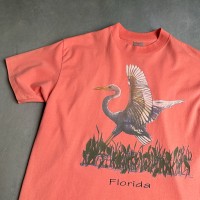 80s〜90s　USA製　鳥　アニマルTシャツ　サーモンピンク | Vintage.City 빈티지숍, 빈티지 코디 정보