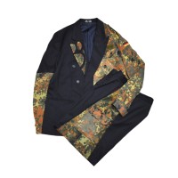 VERS Remake German Army Double Breasted Tailored Jacket & Wide Short Slacks | Vintage.City Vintage Shops, Vintage Fashion Trends