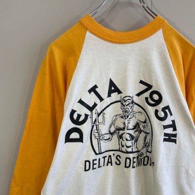 SOFFE SHIRT 90s usa製 DELTA 795TH devil T-shirt size M 配送C　90年代　ラグランTシャツ　シングルステッチ　デーモン | Vintage.City Vintage Shops, Vintage Fashion Trends