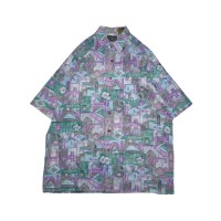 Vintage Patterned S/S Shirt | Vintage.City 빈티지숍, 빈티지 코디 정보