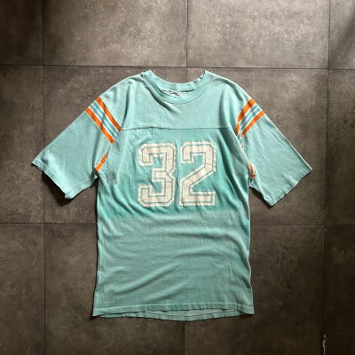 80s キャンパス フットボールtシャツ USA製 L ティファニーブルー | Vintage.City 빈티지숍, 빈티지 코디 정보