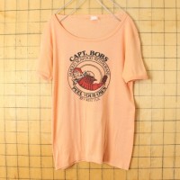 70s 80s USA CAPT,BOBS プリント 半袖 Tシャツ ピンク レディースSM相当 アメリカ古着 | Vintage.City 古着屋、古着コーデ情報を発信