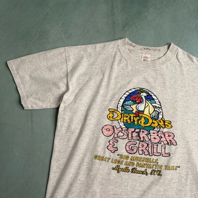 90s　USA製　アメリカレストラン　シングルステッチ　鳥　半袖Tシャツ　霜降りグレー | Vintage.City 빈티지숍, 빈티지 코디 정보