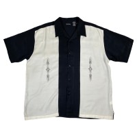 “GEORGE” S/S Rayon Mix Switching Shirt | Vintage.City 빈티지숍, 빈티지 코디 정보