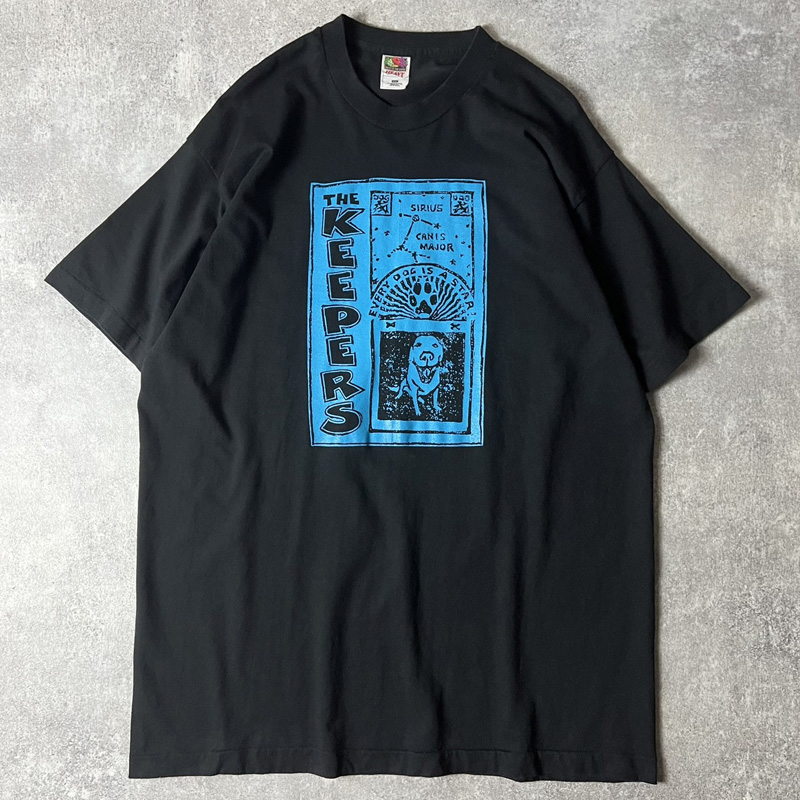 90s USA製 THE KEEPERS Every Dog Is A Star プリント 半袖 Tシャツ 