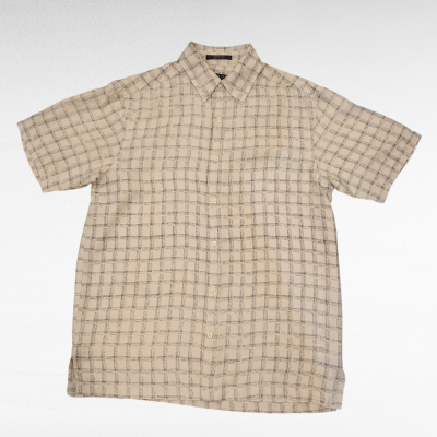 GEOFFREY BEENE check design silk shirt | Vintage.City 古着屋、古着コーデ情報を発信