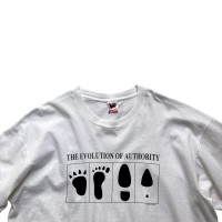 90’s “THE EVOLUTION OF AUTHORITY” Print Tee | Vintage.City 古着屋、古着コーデ情報を発信
