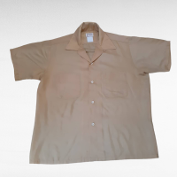 60s 70s TOWNCRAFT open collar plain shirt | Vintage.City 빈티지숍, 빈티지 코디 정보