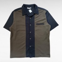 SPIKE 2tone design open collar shirt | Vintage.City 古着屋、古着コーデ情報を発信