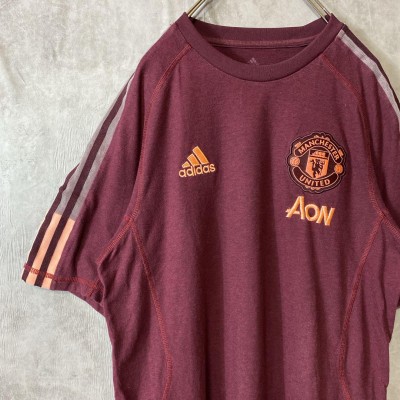 adidas　✖️ Manchester United soccer T-shirt size L 配送A　アディダス　マンチェスターユナイテッド　刺繍ロゴ　ワインレッド | Vintage.City Vintage Shops, Vintage Fashion Trends