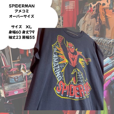 アメコミTシャツ　スパイダーマン　オーバーサイズ　ヴィンテージ | Vintage.City 古着屋、古着コーデ情報を発信