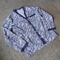 フランス製 漢字プリント ノーカラーシャツ used [305053] | Vintage.City 古着屋、古着コーデ情報を発信