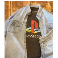 ゲームTシャツ プレイステーション 企業ロゴ プレステ XL | Vintage.City 古着屋、古着コーデ情報を発信
