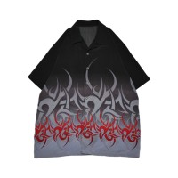 2000S Tribal Patterned S/S Shirt | Vintage.City 빈티지숍, 빈티지 코디 정보
