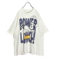 90s SNOOPY/POWER LUNCH PRINT T-SHIRT | Vintage.City 古着屋、古着コーデ情報を発信