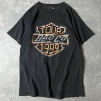 雰囲気系 90s Bad Company オフィシャル 1999 ツアー プリント 半袖 Tシャツ / 90年代 オールド バンT バンド HARLEY ハーレー パロディ | Vintage.City 빈티지숍, 빈티지 코디 정보