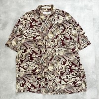 90s〜00s AXIS 総柄　シルク　シャツ　半袖　古着　ヴィンテージ | Vintage.City 古着屋、古着コーデ情報を発信
