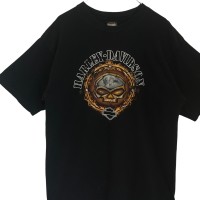 HARLEY-DAVIDSON Tシャツ XL 両面ロゴ プリントロゴ ドクロ | Vintage.City 古着屋、古着コーデ情報を発信