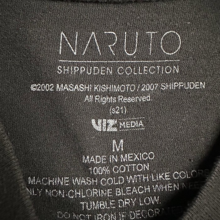 NARUTO ナルト サスケ アニメTシャツ 黒 | Vintage.City