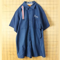 70s 80s USA製 RED KAP レッドキャップ Russ チェーンステッチ ワーク シャツ ネイビー ブルー メンズL 半袖 アメリカ古着 | Vintage.City Vintage Shops, Vintage Fashion Trends