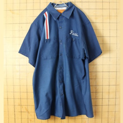 70s 80s USA製 RED KAP レッドキャップ Russ チェーンステッチ ワーク シャツ ネイビー ブルー メンズL 半袖 アメリカ古着 | Vintage.City Vintage Shops, Vintage Fashion Trends