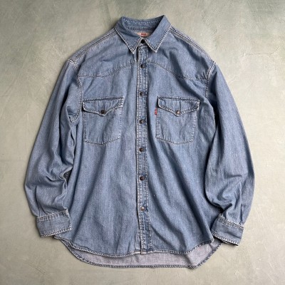 90s　Levi's　リーバイス　ウエスタンシャツ　デニムシャツ　良色落ち　青 | Vintage.City 古着屋、古着コーデ情報を発信