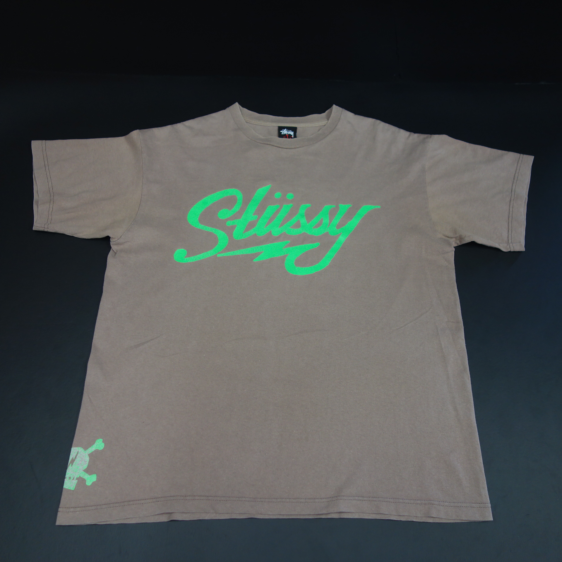 00s～ Vintage US古着☆Stussy ステューシー 半袖プリントTシャツ 裾 