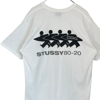 stussy ステューシー Tシャツ L バックロゴ プリント CDG コラボ | Vintage.City 古着屋、古着コーデ情報を発信
