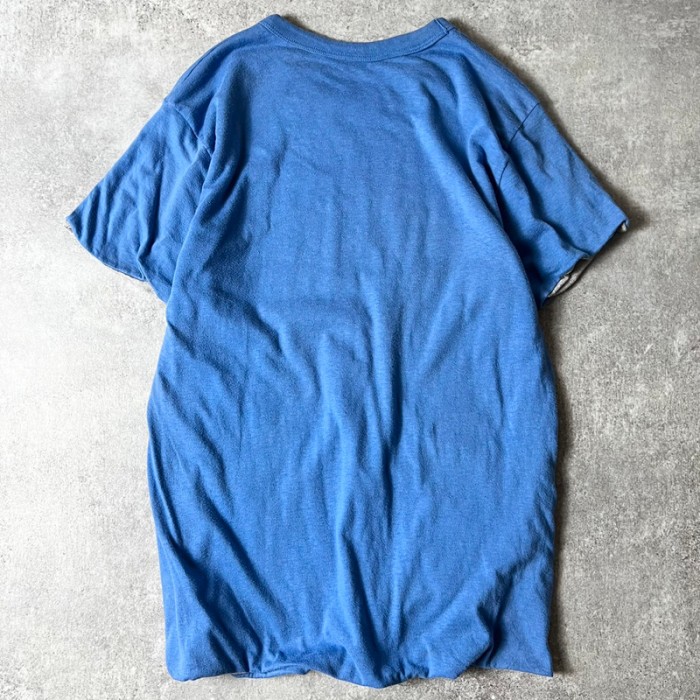 80s Hanes SWEATS bi ebe プリント 半袖 リバーシブル Tシャツ L / 80年代 ヘインズ ビンテージ 霜降り グレー ブルー | Vintage.City 古着屋、古着コーデ情報を発信