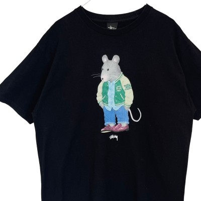 stussy ステューシー Tシャツ L センターロゴ プリントロゴ マウス | Vintage.City Vintage Shops, Vintage Fashion Trends