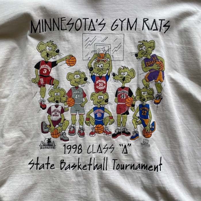90's / MINNESOTA'S GYM RATS t-shirt | Vintage.City 빈티지숍, 빈티지 코디 정보