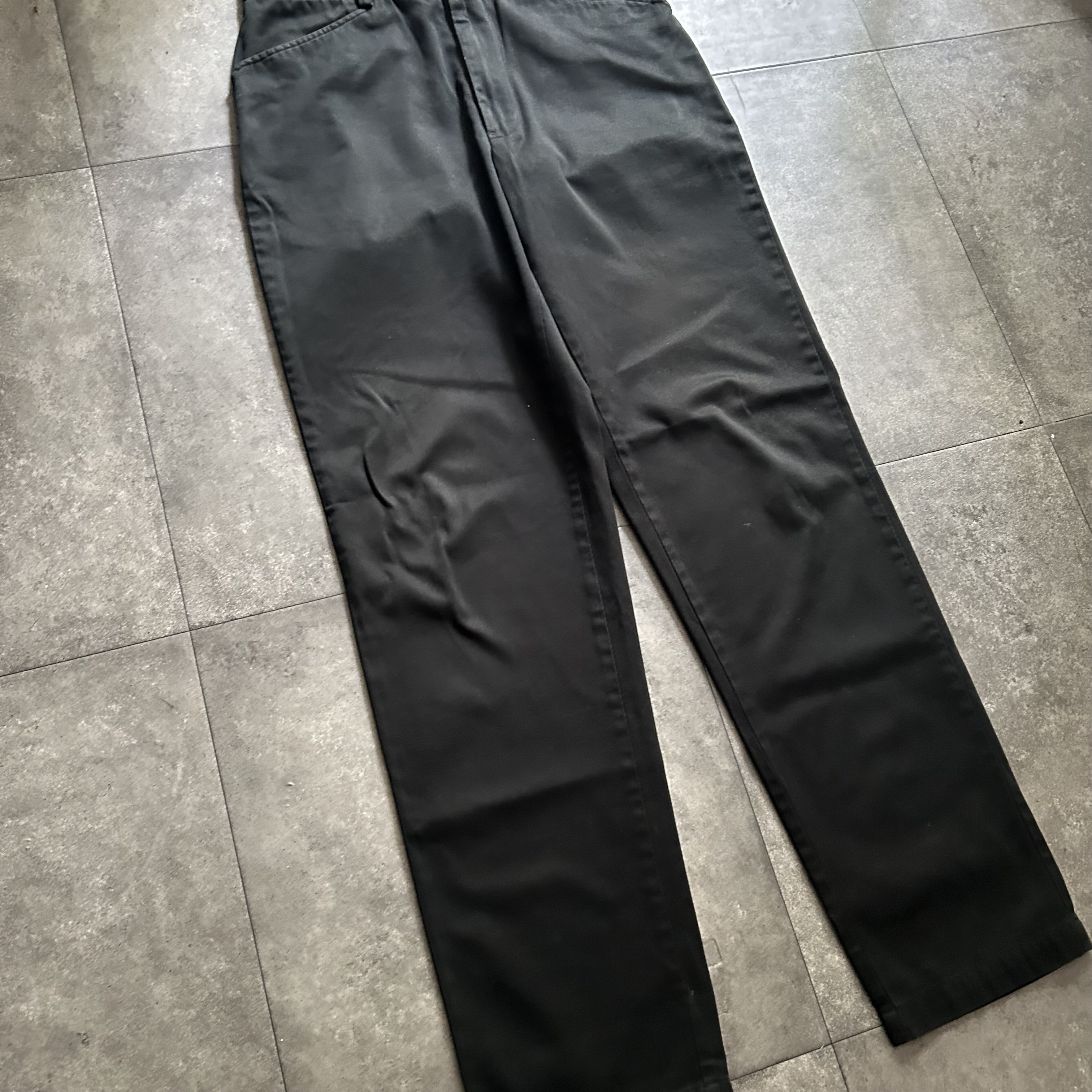 NEW国産90s 34×32 ラルフローレン vtg ブラック コーデュロイ パンツ 黒 パンツ