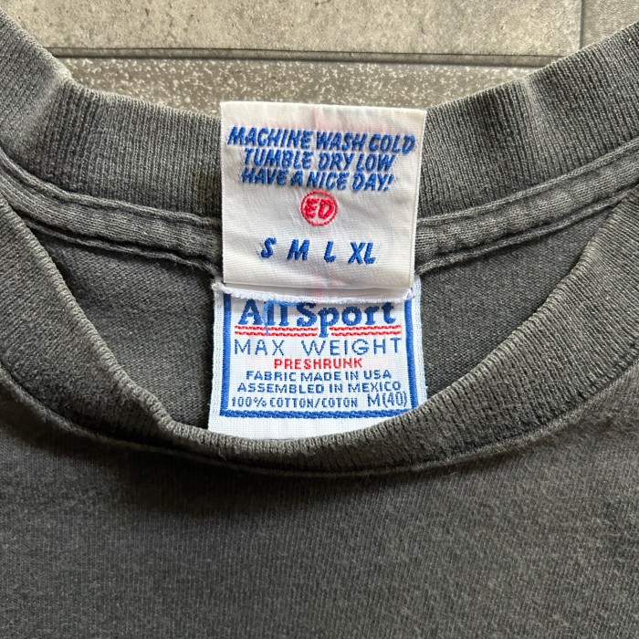 90s allsport tシャツ USA素材 ブラック M バックプリント | Vintage.City 古着屋、古着コーデ情報を発信