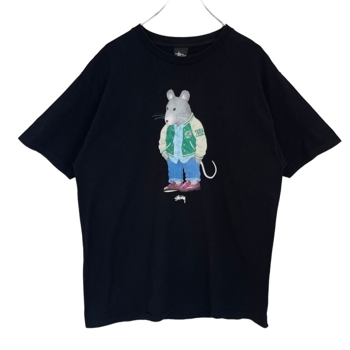 stussy ステューシー Tシャツ L センターロゴ プリントロゴ マウス | Vintage.City 빈티지숍, 빈티지 코디 정보