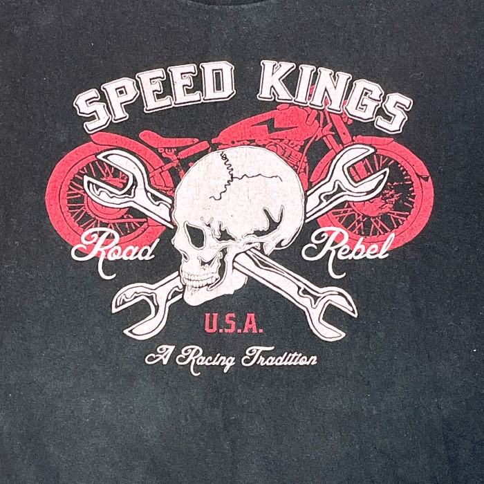4XLsize SPEED KINGS Road Rebel scull Tee 24041630 スピードキング スカルT | Vintage.City 古着屋、古着コーデ情報を発信