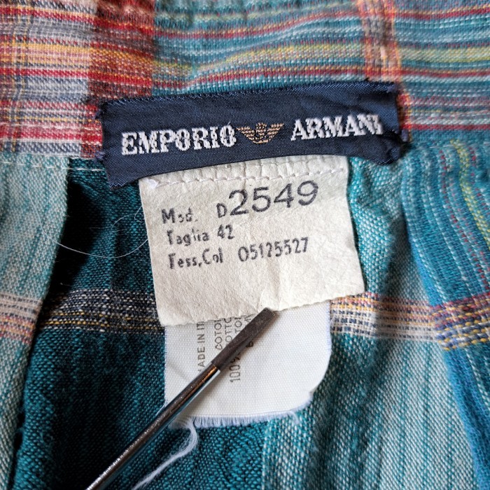 イタリア製 EMPORIO ARMANI チェックスカート used [305064] | Vintage.City 古着屋、古着コーデ情報を発信