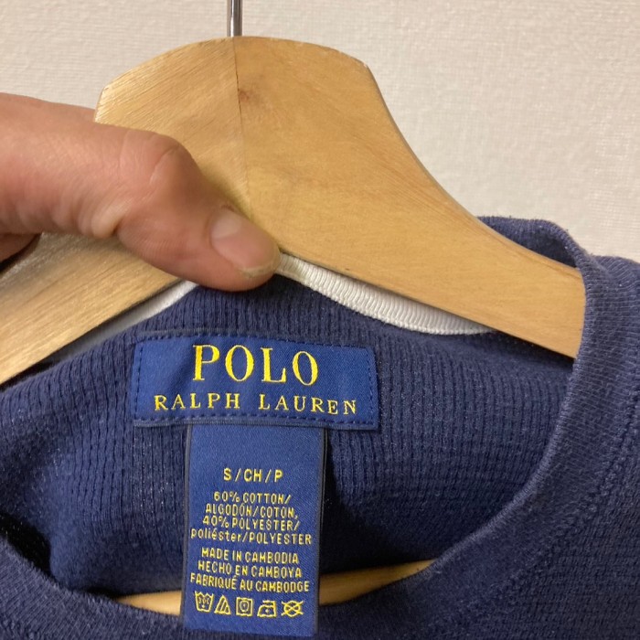 POLO RALPH LAUREN　長袖　トップス　ネイビー　S | Vintage.City 古着屋、古着コーデ情報を発信