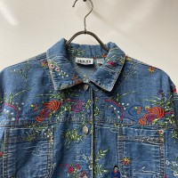 chico's design denim jacket 総刺繍　ジャケット | Vintage.City 古着屋、古着コーデ情報を発信