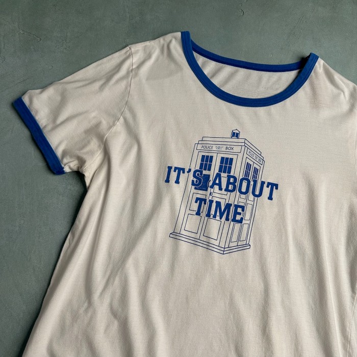 DOCTOR WHO　ドラマ　リンガーTシャツ　白　青 | Vintage.City Vintage Shops, Vintage Fashion Trends
