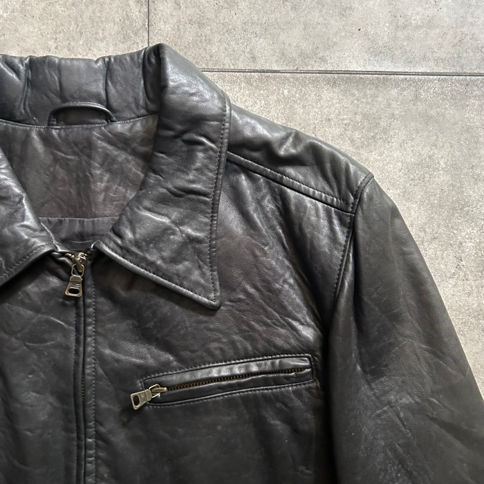 90s ラルフローレンポロジーンズ レザージャケット M ブラック ラムスキン | Vintage.City 古着屋、古着コーデ情報を発信