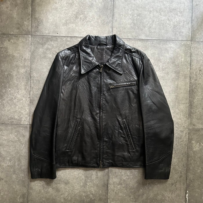 90s ラルフローレンポロジーンズ レザージャケット M ブラック ラムスキン | Vintage.City 古着屋、古着コーデ情報を発信